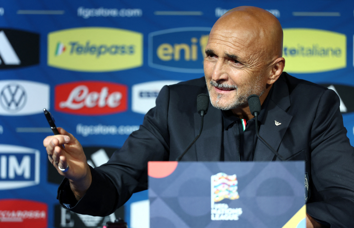 Luciano Luciano-Spalletti-Italy-press-conference Calafiori Riccardo