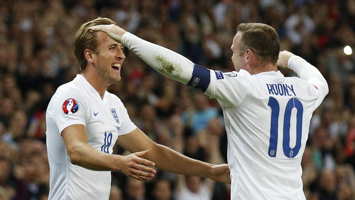 Wayne Rooney and Harry kane