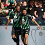 Lawrence Agyekum in action