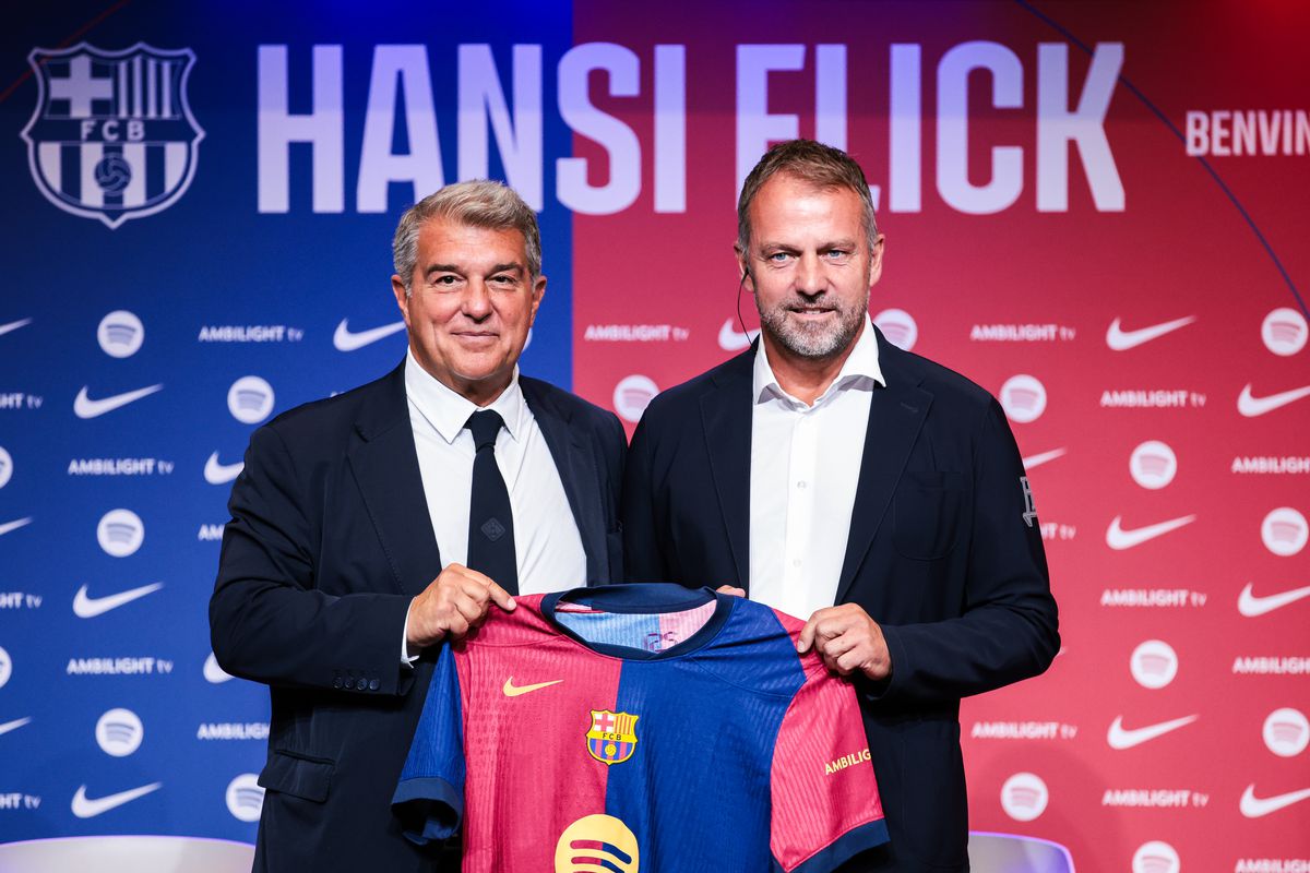 Hansi Flick FC Barcelona Joan Laporta