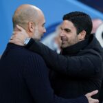 Mikel Arteta and Pep Guardiola