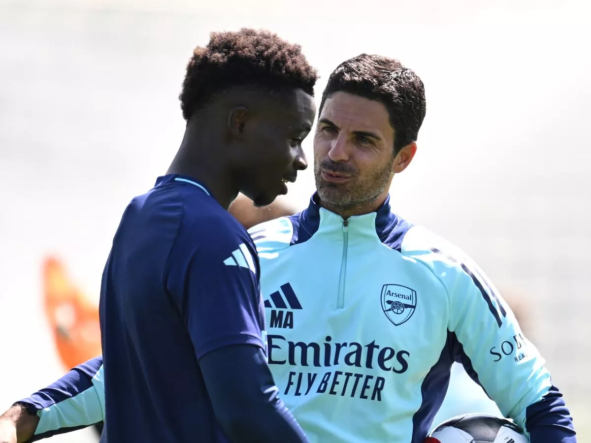 Arteta happy with Saka's return