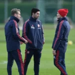 Mikel Arteta and his backroom staff