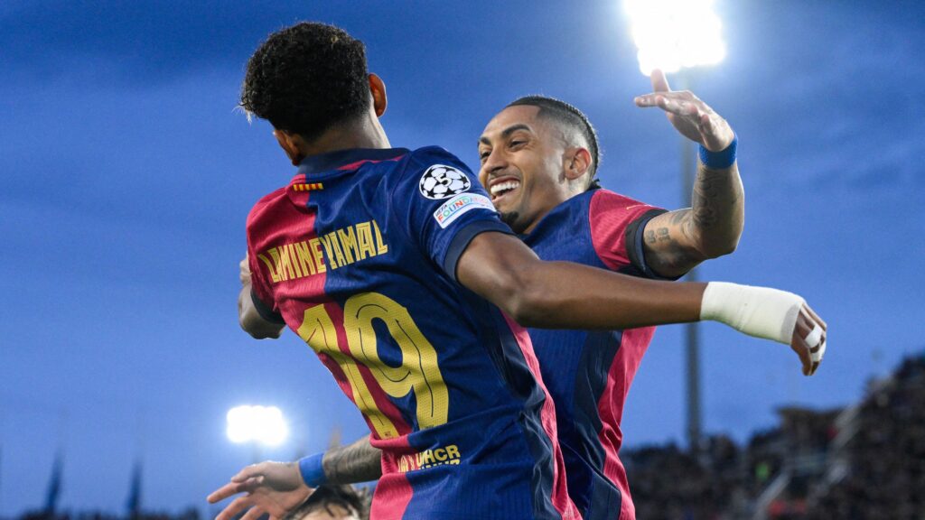 Lamine Yamal and Raphinha