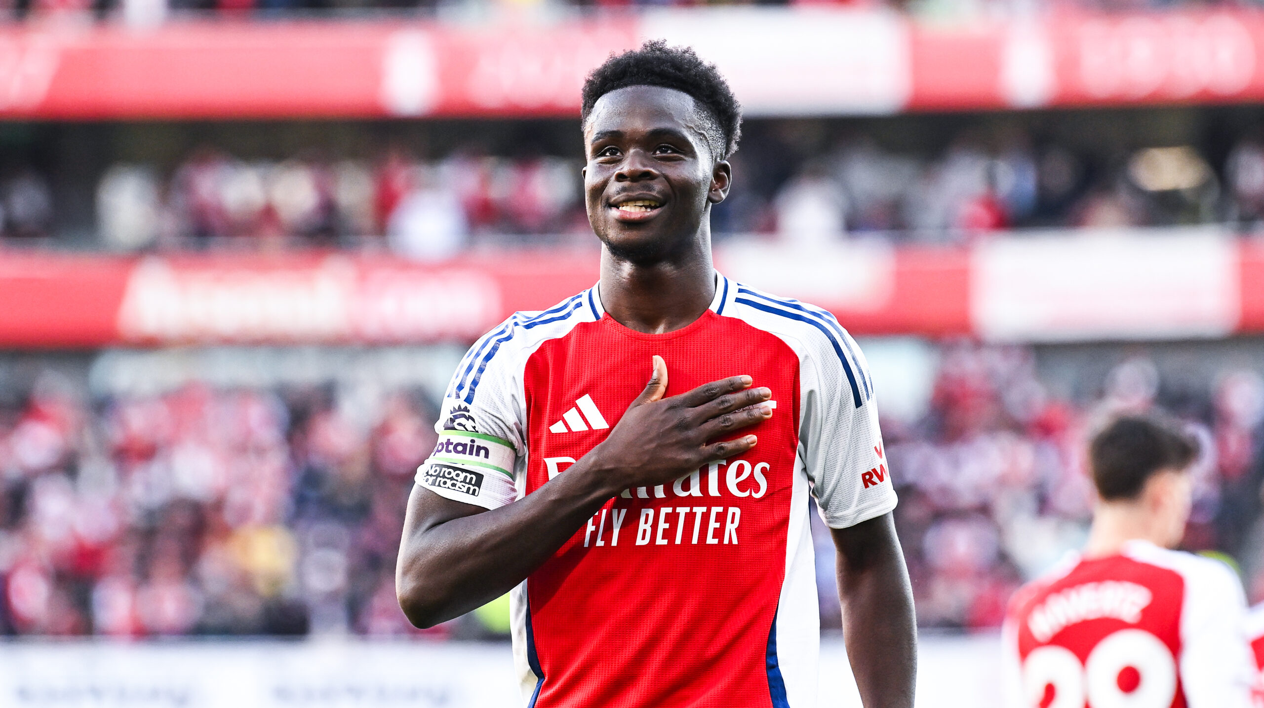 Bukayo Saka is likely to break Arsenal PL record on Saturday