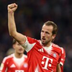 harry Kane celebrates 400th goal at club level against Dortmund