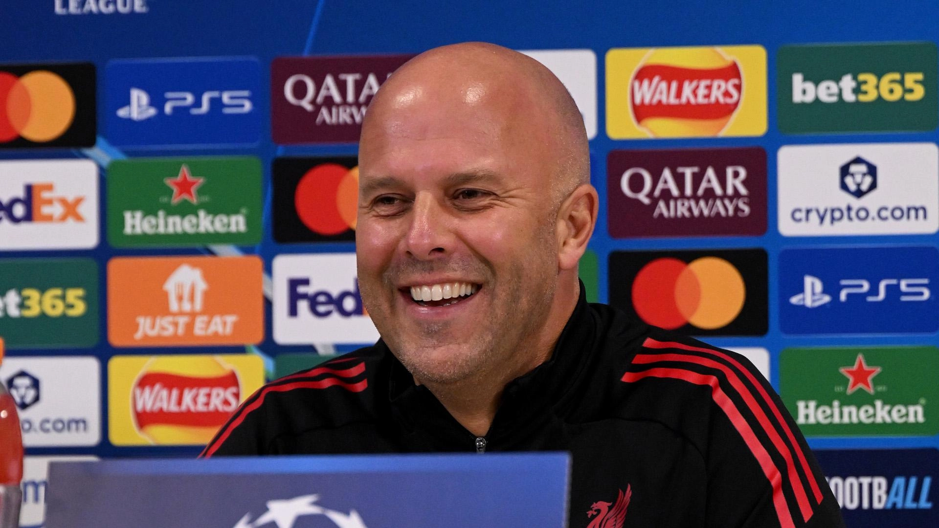 Arne Slot for Liverppool at Real Madrid game