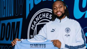 Man City sign Semenyo in a five-and-a-half-year deal from Bournemouth