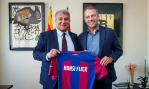 Hansi Flick extends Barcelona deal until 2028