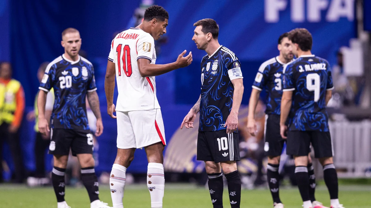 Jude Bellingham and Lionel Messi