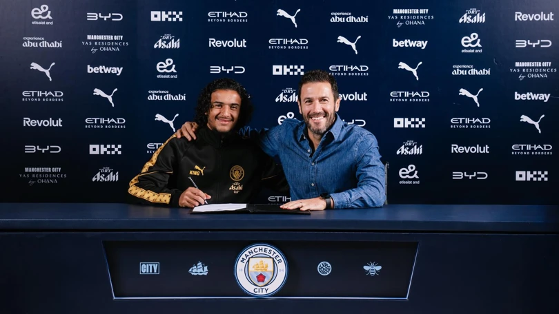 Ayyoub Bouaddi signs for Man City